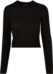 Ladies Short Waffle Sweater, Urban Classics, Sweatshirt
