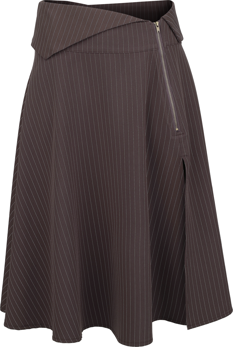 Killstar Gothic Midi Skirt - Nocturne Nights - Midnight Gaze Midi Skirt - for Women - brown