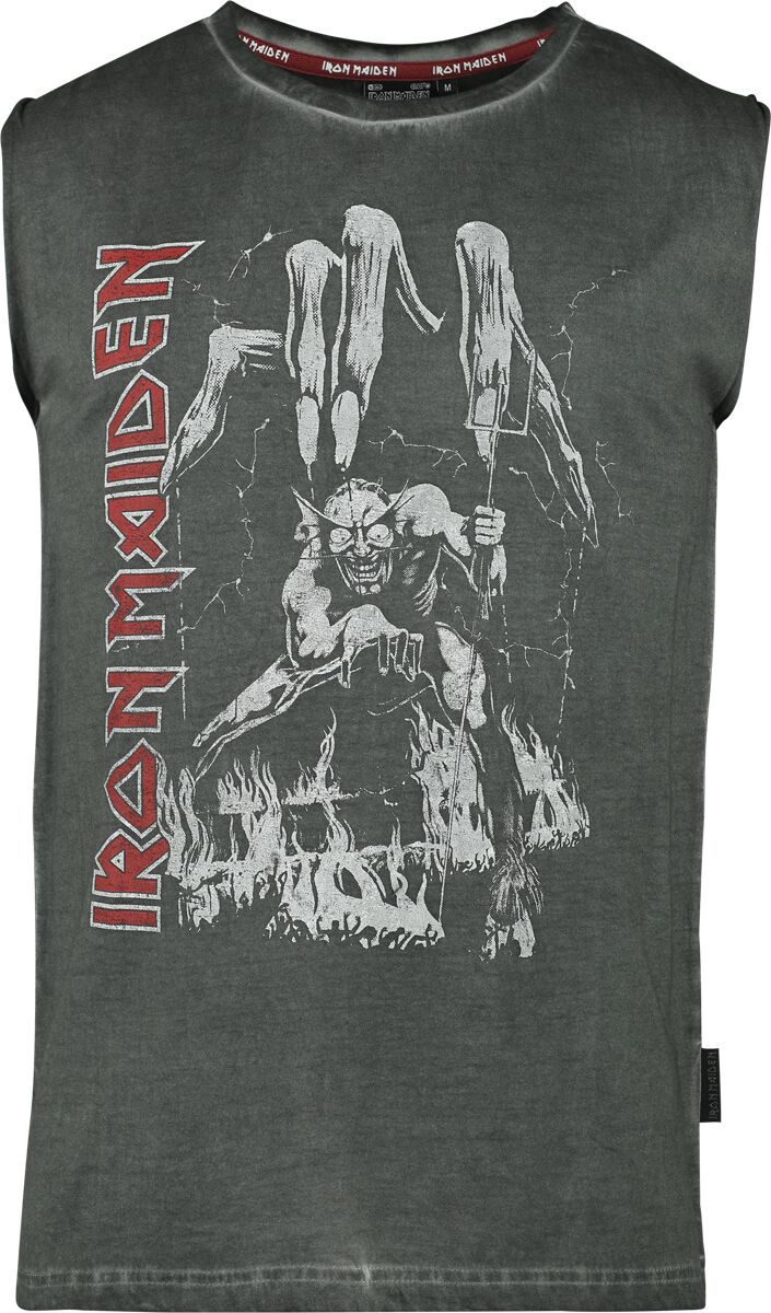 Iron Maiden Tank-Top - EMP Signature Collection - M bis 3XL - für Männer - Größe XL - grau  - EMP exklusives Merchandise!