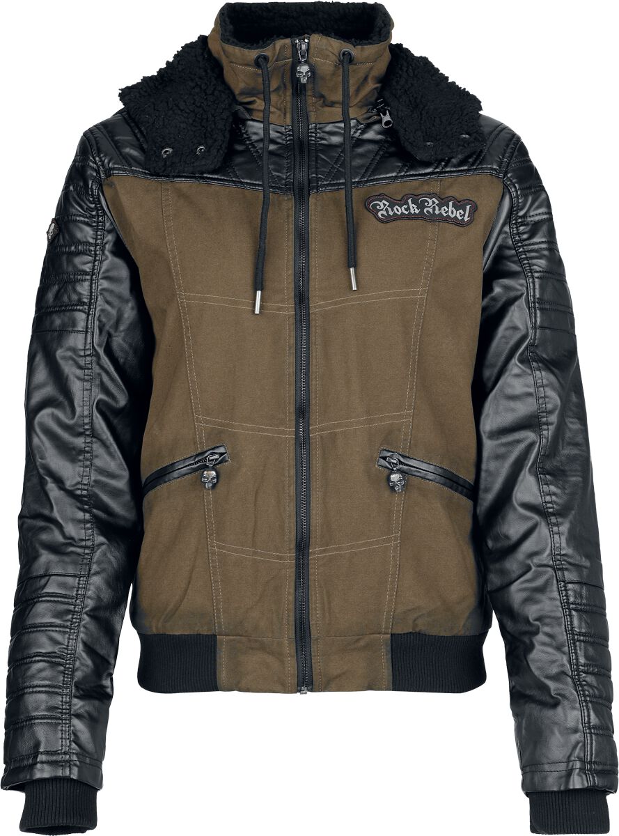 4068143253062 - Relax Übergangsjacke schwarz oliv in L