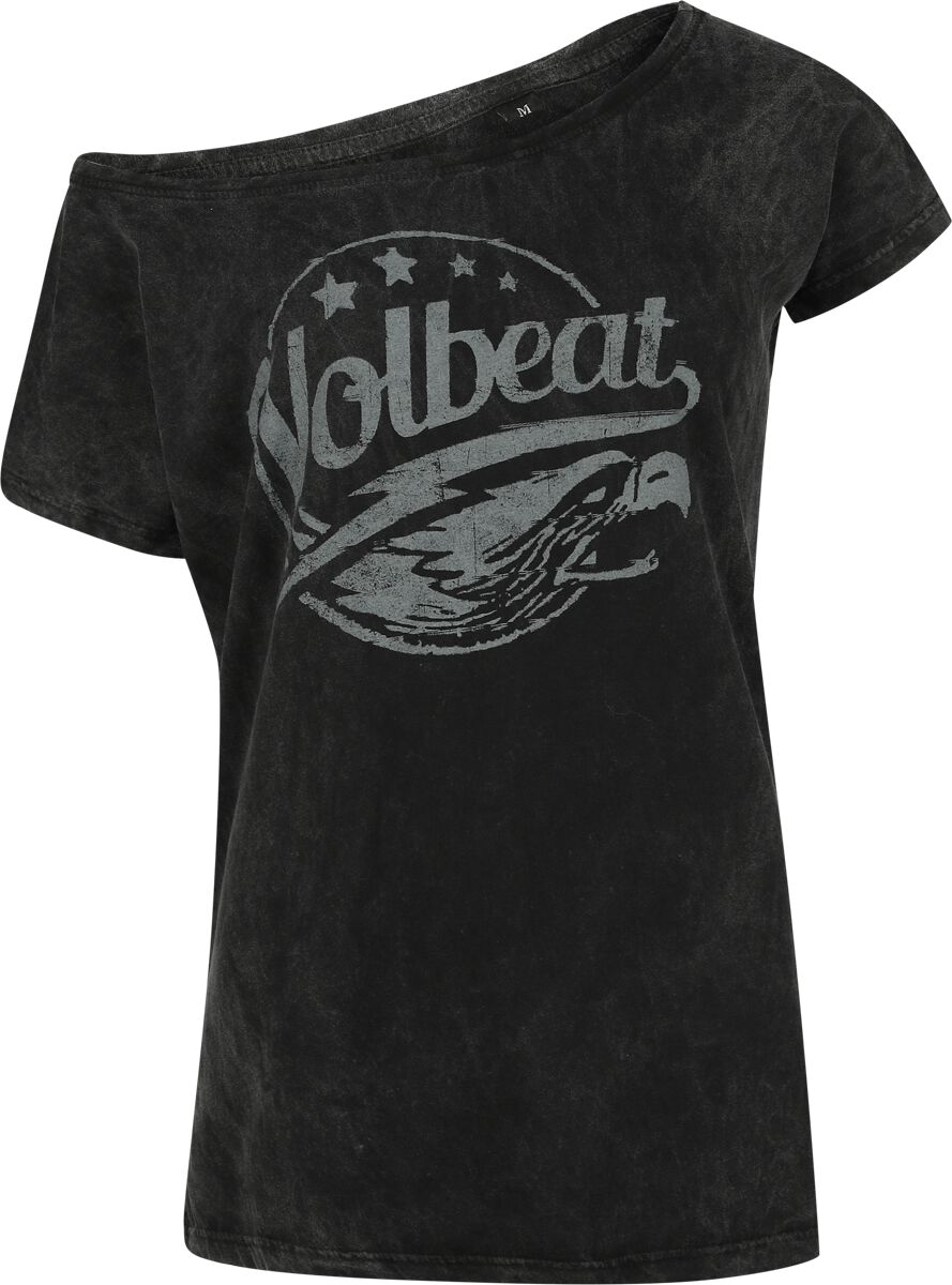 Volbeat T-Shirt – Eagle – S bis XL – für Damen – Größe S – anthrazit  – Lizenziertes Merchandise!