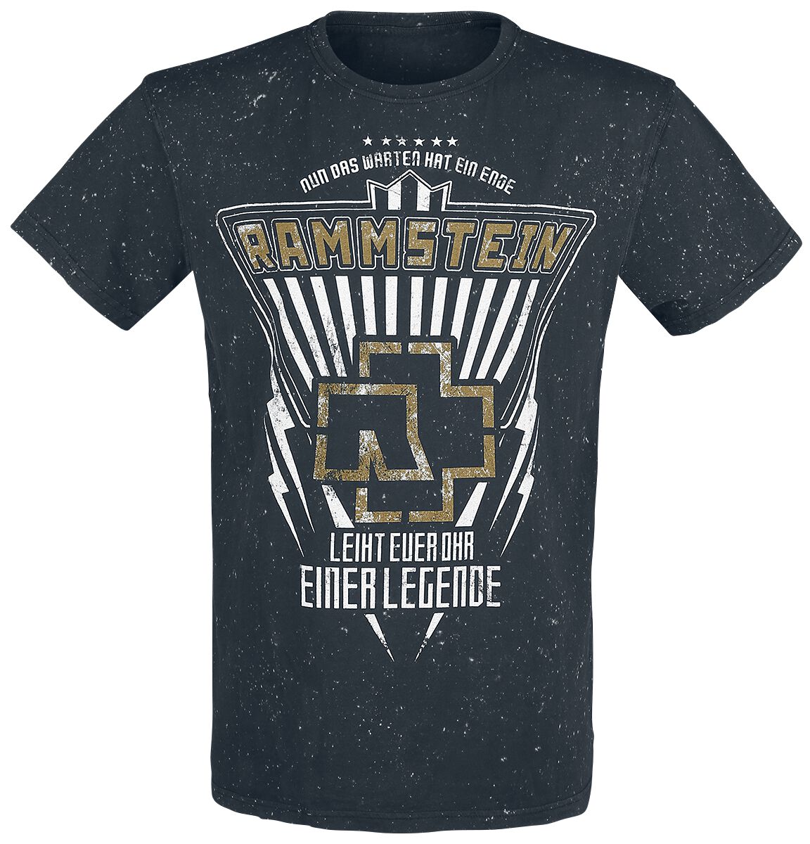 Rammstein T-Shirt - Legende - S bis 4XL - für Männer - Größe S - schwarz  - Lizenziertes Merchandise!
