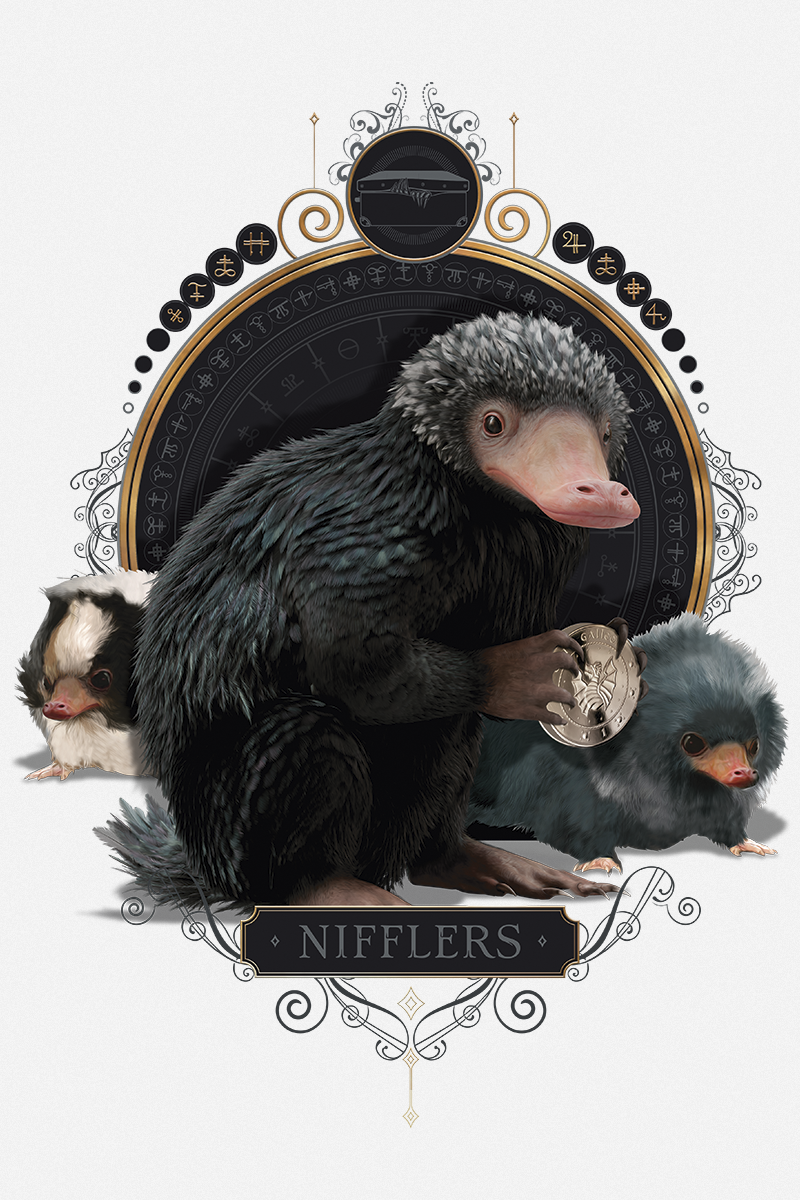 Phantastische Tierwesen Phantastische Tierwesen 2 - Niffler Baby T-Shirt weiß
