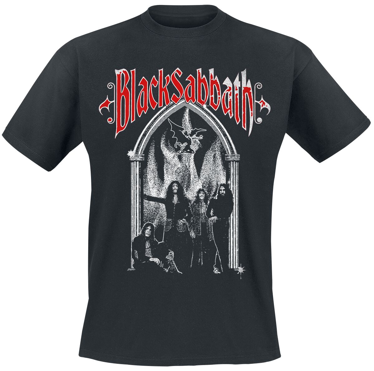 Image of Black Sabbath Flaming Arches T-Shirt schwarz