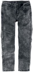 Jeans mit schwarz- grauer Waschung