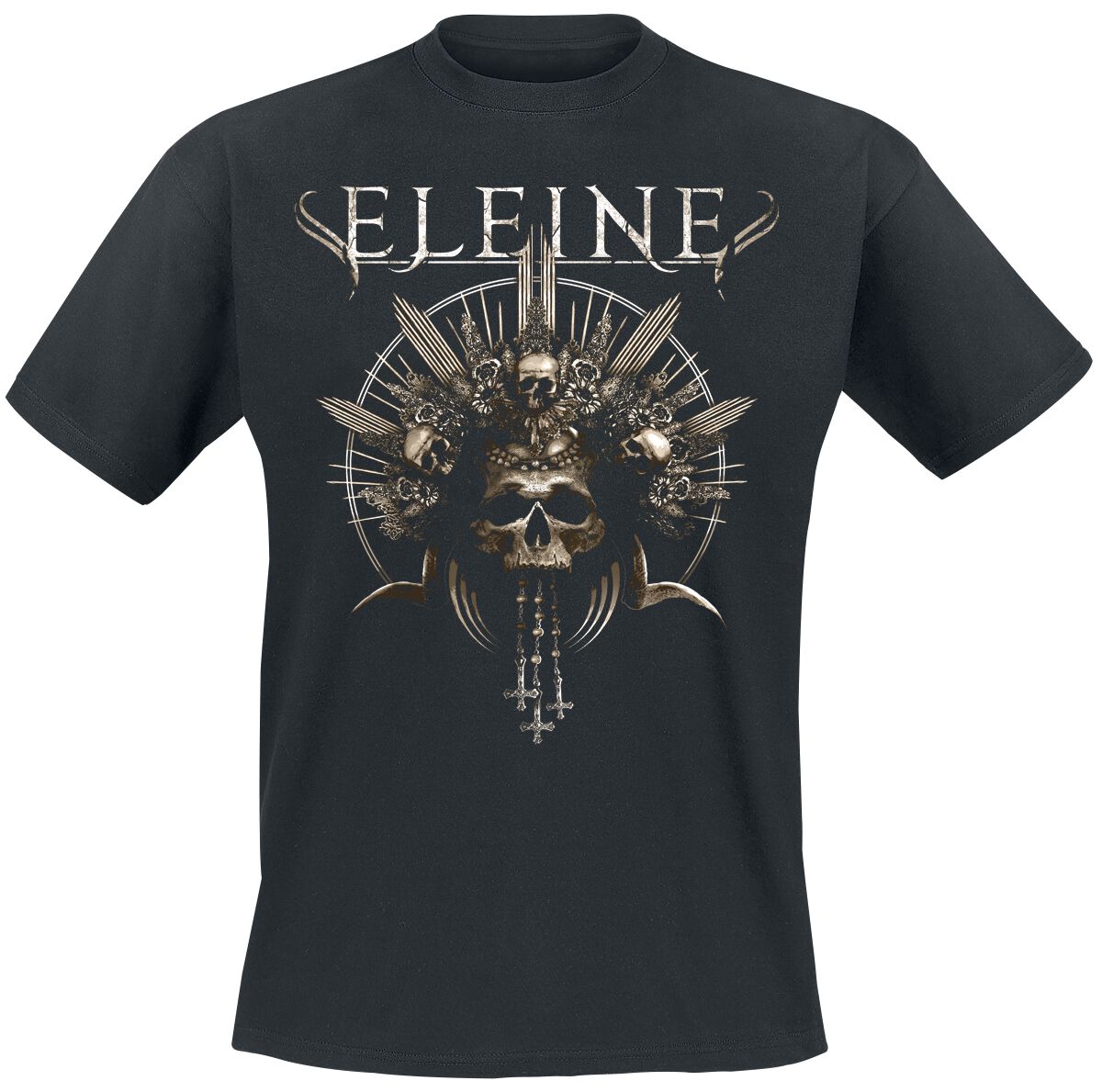 Crowned T-Shirt schwarz von Eleine