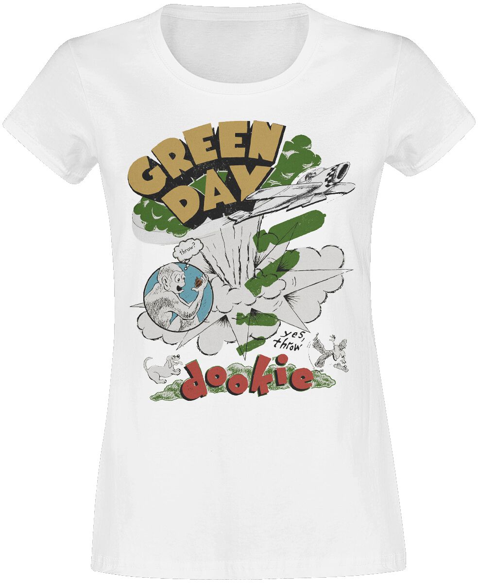Image of Green Day Jumble Juniors Girl-Shirt weiß