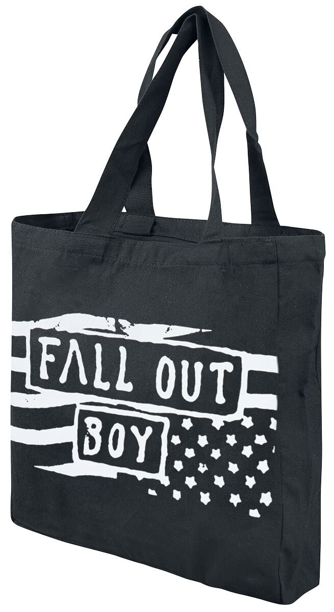 Fall Out Boy Flag Shoulder Bag black white