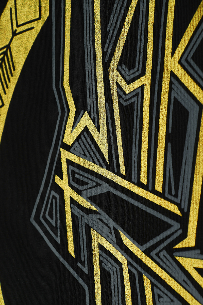 Black Panther Wakanda Forever - Wakanda Goldprint Schlafanzug schwarz