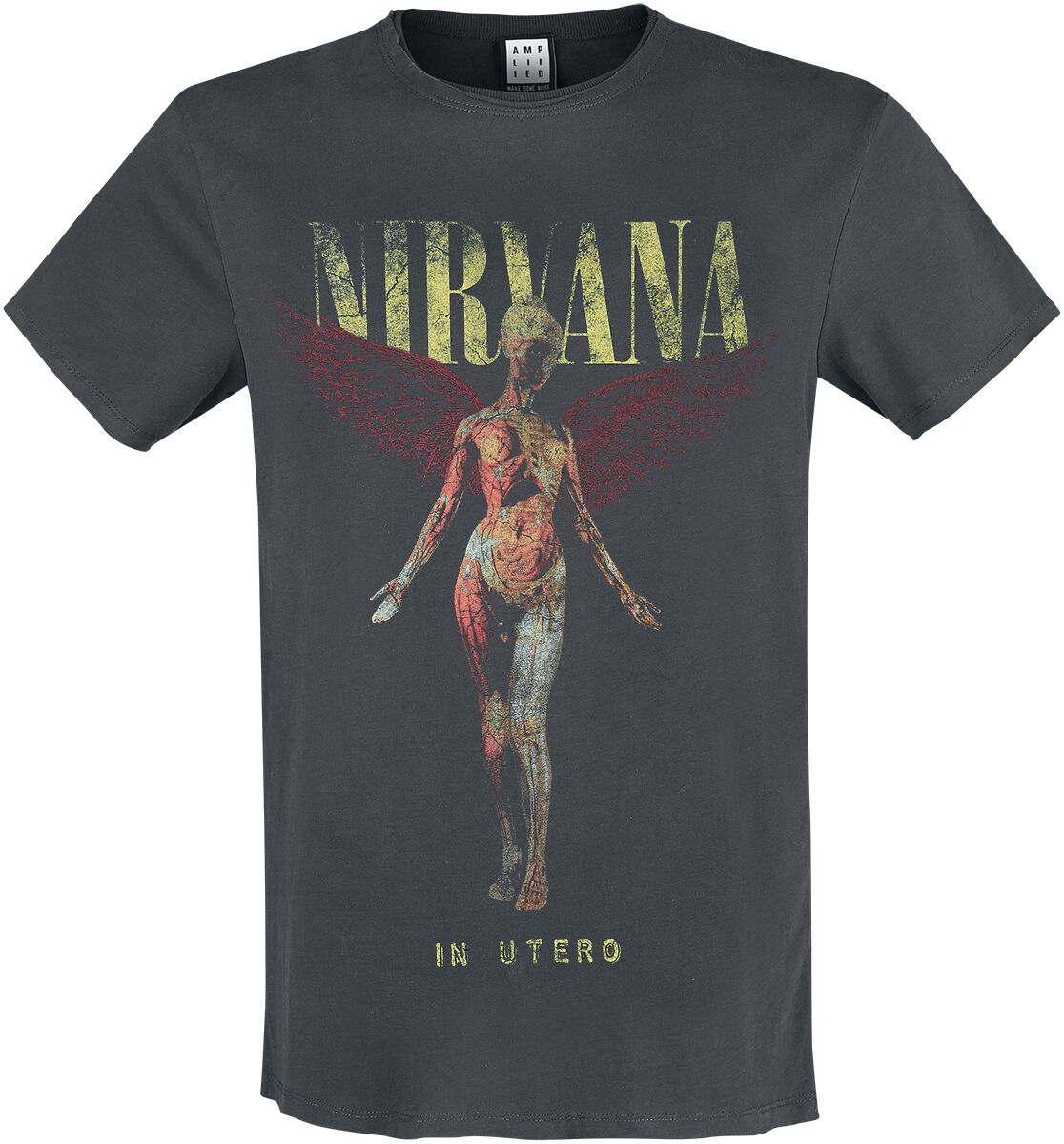 Amplified Collection In Utero T-Shirt charcoal von Nirvana