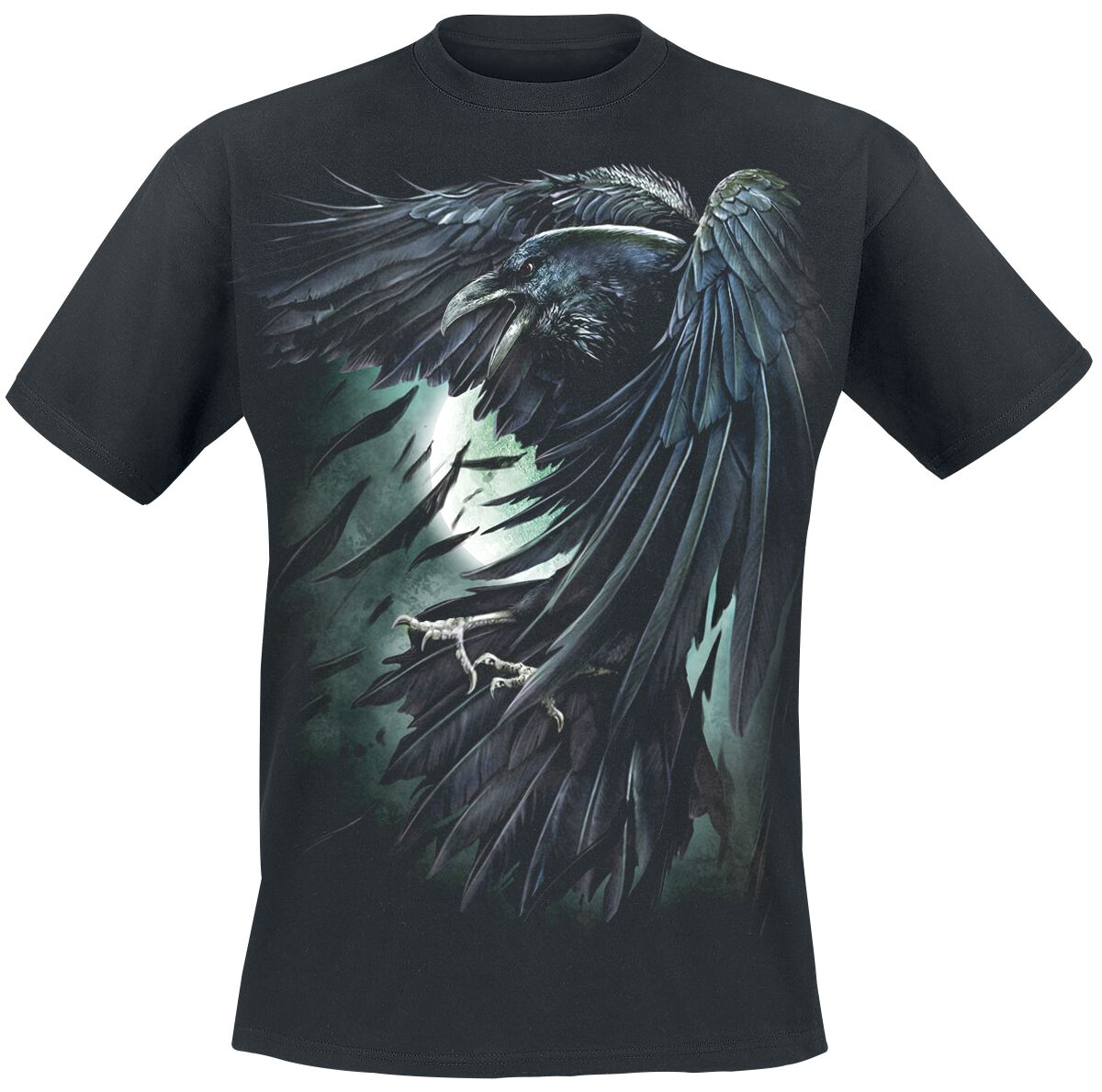 Spiral Shadow Raven T-Shirt schwarz in M