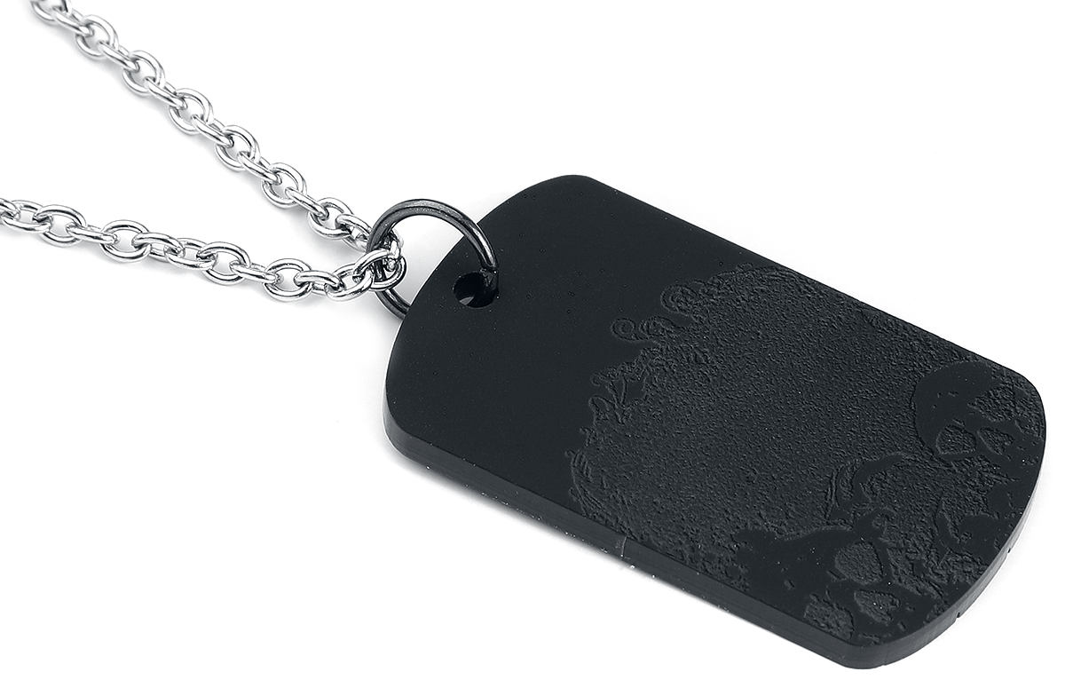 Rockers Skull Dogatg Halskette schwarz