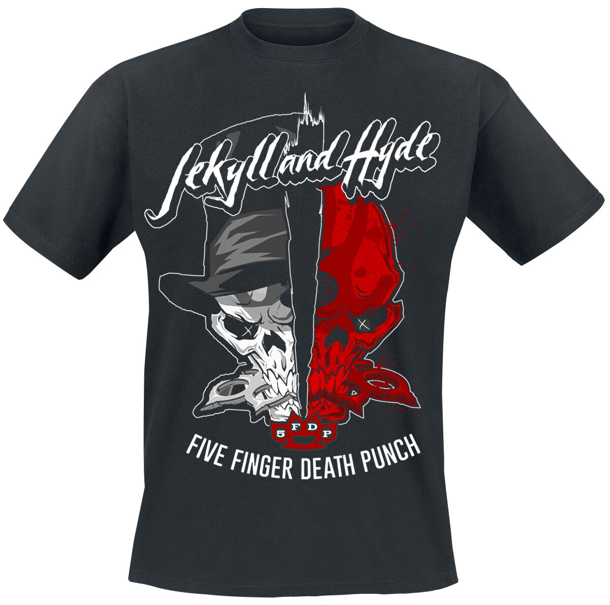Image of Five Finger Death Punch Jekyll And Hyde T-Shirt schwarz