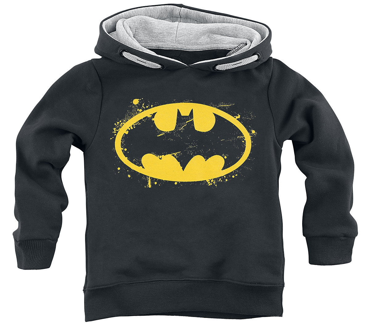 Batman  Hoodie - Kids - Spray Logo - for Children - black