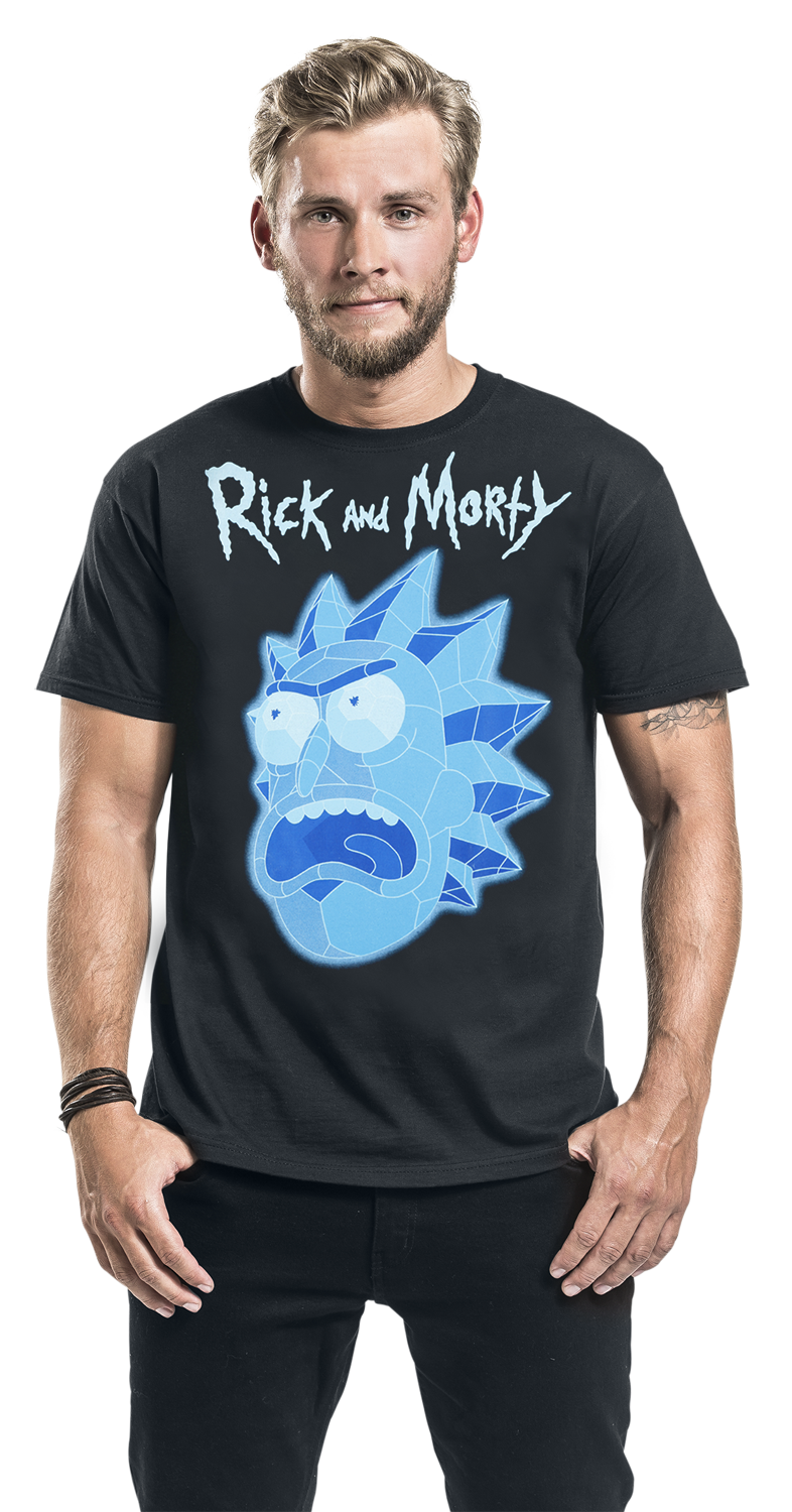 Rick And Morty Rick Polygon T-Shirt schwarz - 30.02% Rabatt