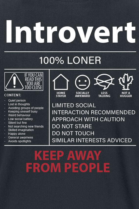Introvert | Sprüche T-Shirt | EMP