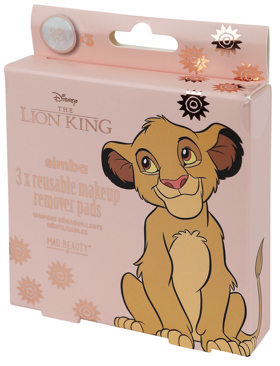 Der König der Löwen - Mad Beauty - wiederverwendbare Abschminkpads - Kosmetik - multicolor