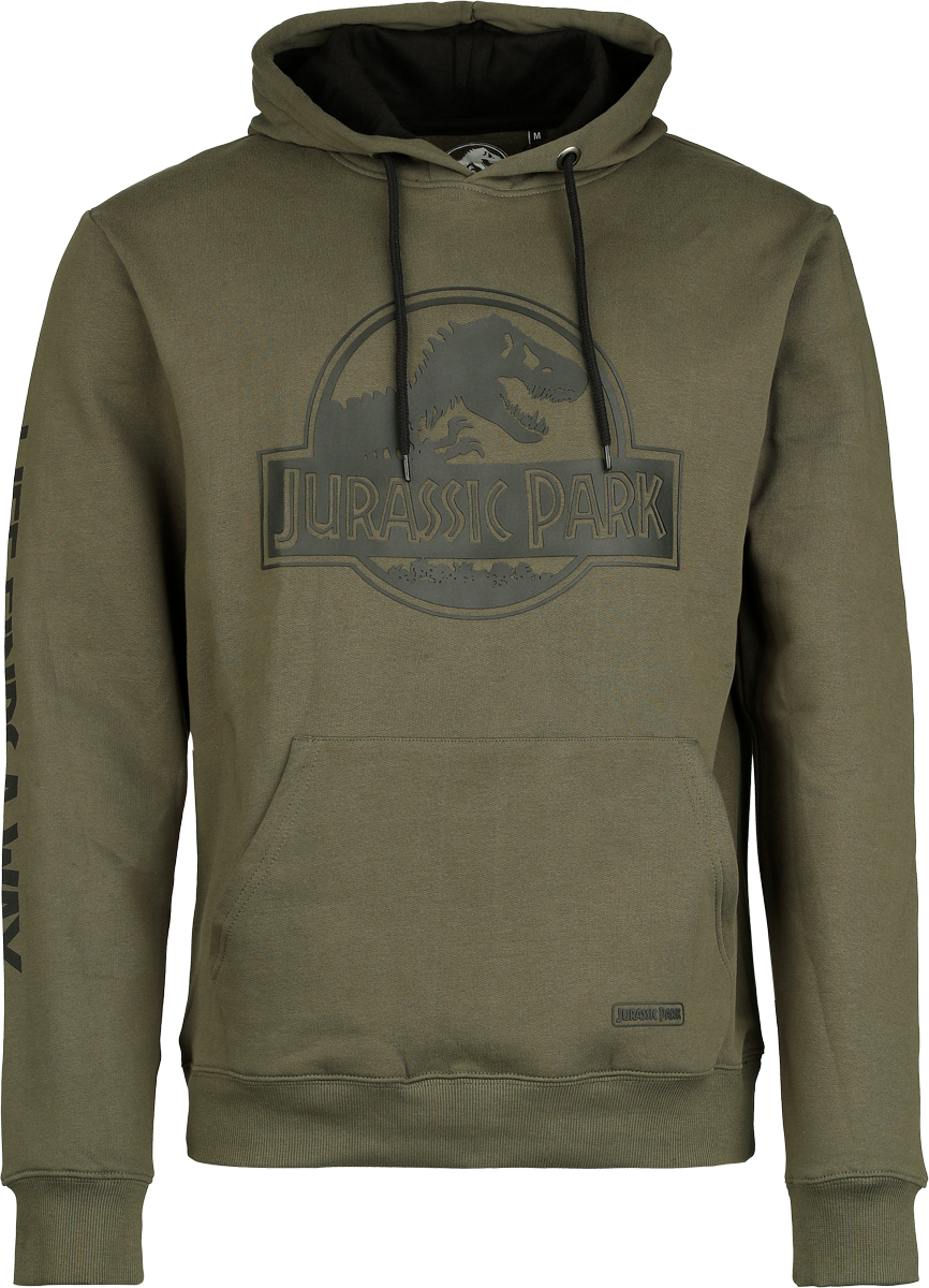Jurassic Park  Hoodie - Jurassic Park Logo - for Men - khaki