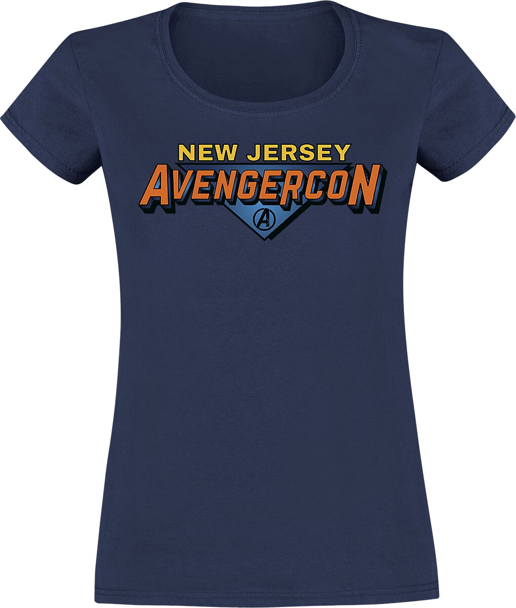 T-Shirt Manches courtes de Ms. Marvel - Avengercon - S à XL - pour Femme - bleu