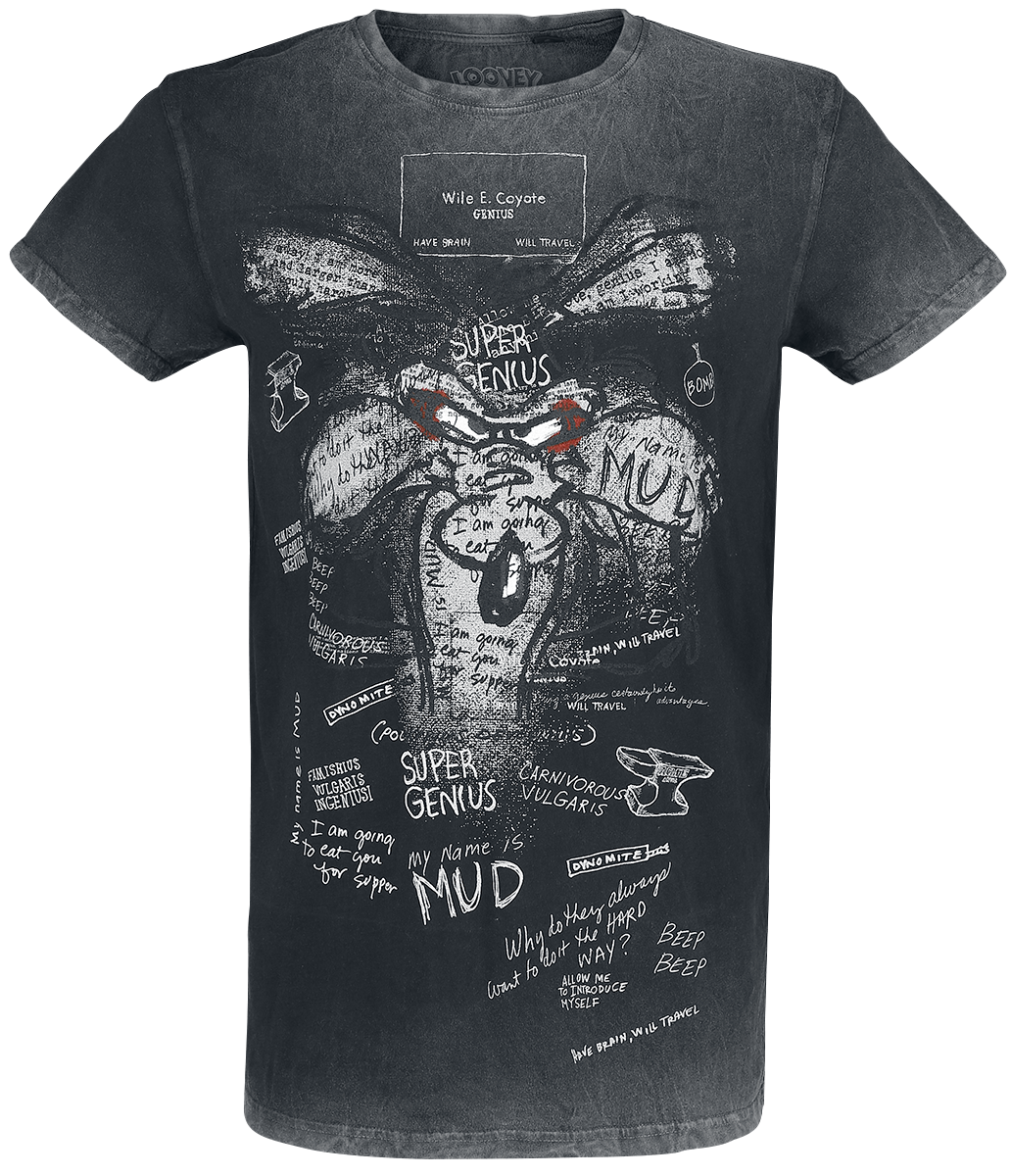 Looney Tunes - Wile E. Coyote - Inner Thoughts - T-Shirt - schwarz - EMP Exklusiv!