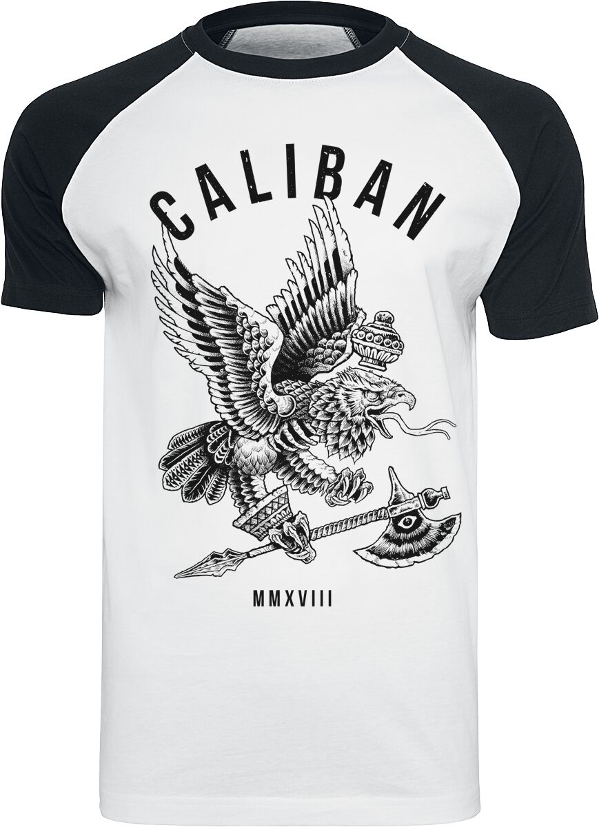 Caliban Eagle Axe T-Shirt white black