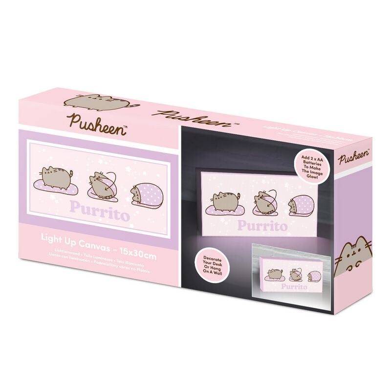 Lampe de chevet  de Pusheen - Purrito Leuchtleinwand - pour Indifférent - multicolore