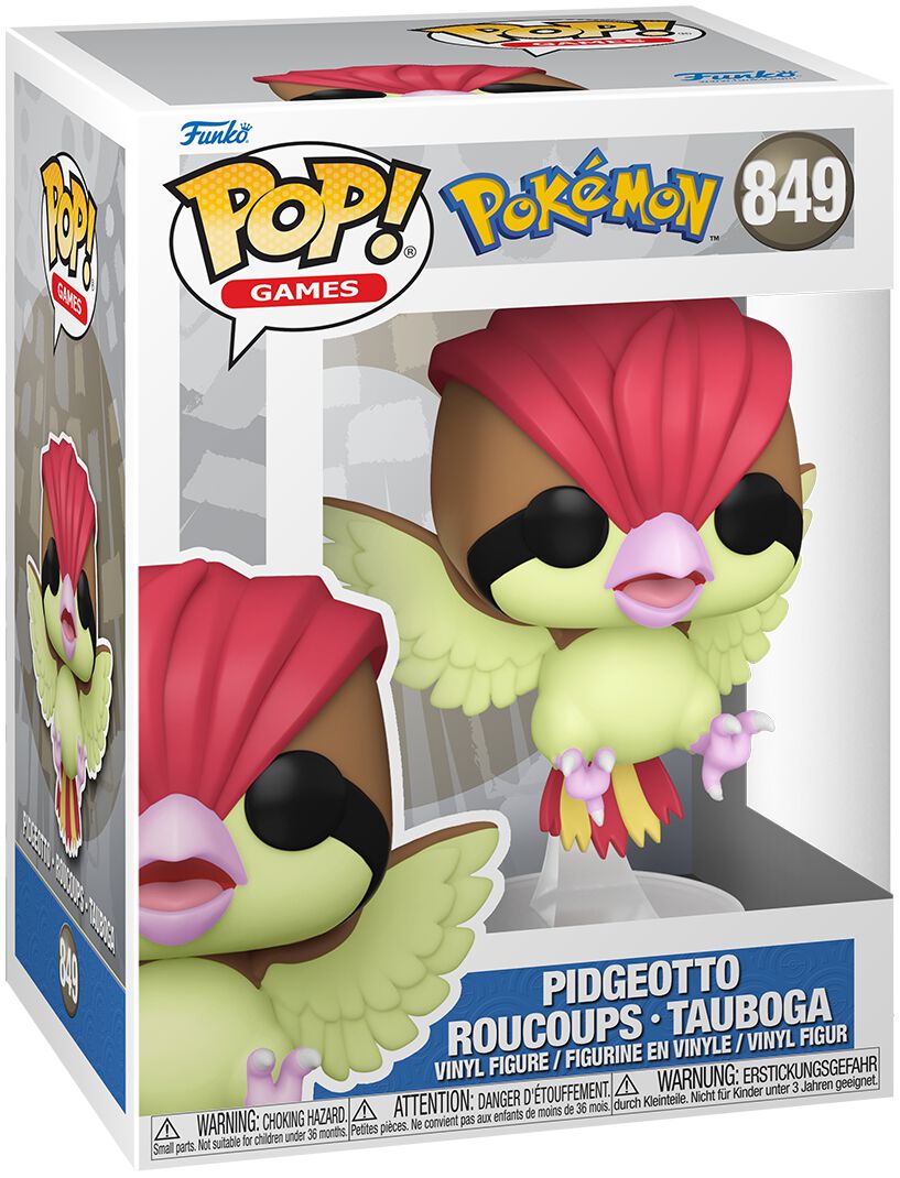 Levně Pokémon Vinylová figurka č.849 Pidgeotto - Roucoups - Tauboga Sberatelská postava vícebarevný