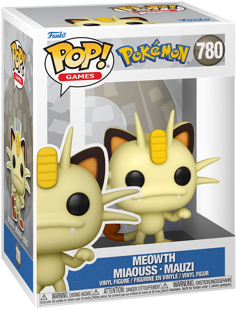Pokémon Meowth - Miaouss - Mauzi Vinyl Figur 780 Funko Pop! multicolor