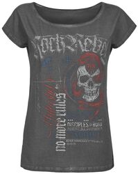 T-Shirt mit Skull and Snake Print, Rock Rebel by EMP, T-Shirt