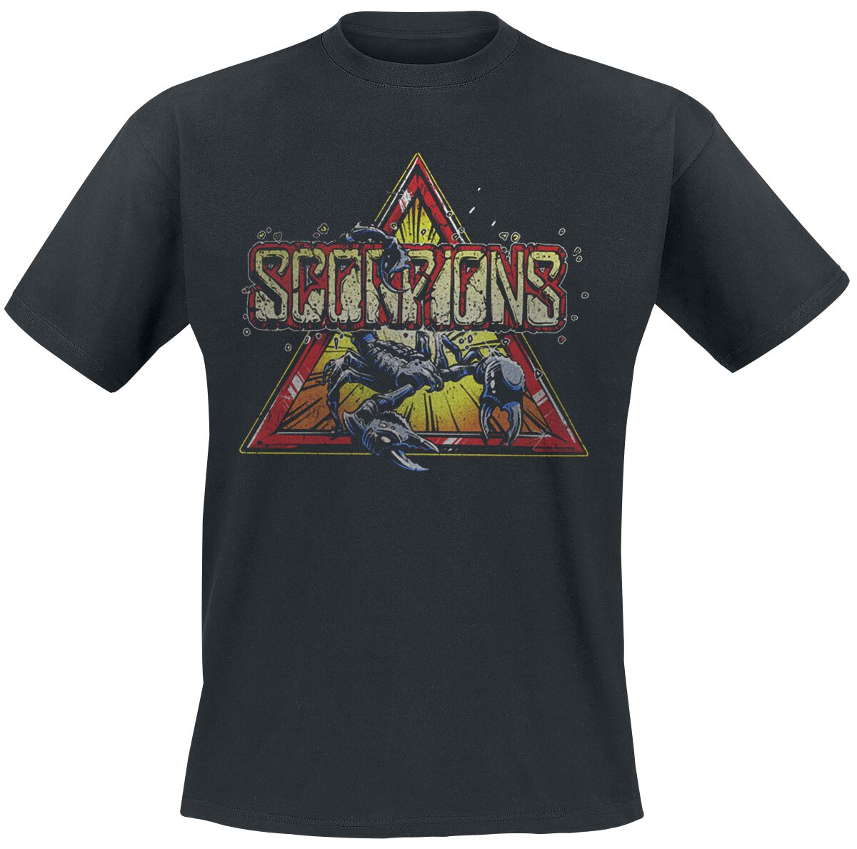 Scorpions T-Shirt - Triangle Scorpion - S bis 3XL - für Männer - Größe M - schwarz  - Lizenziertes Merchandise!