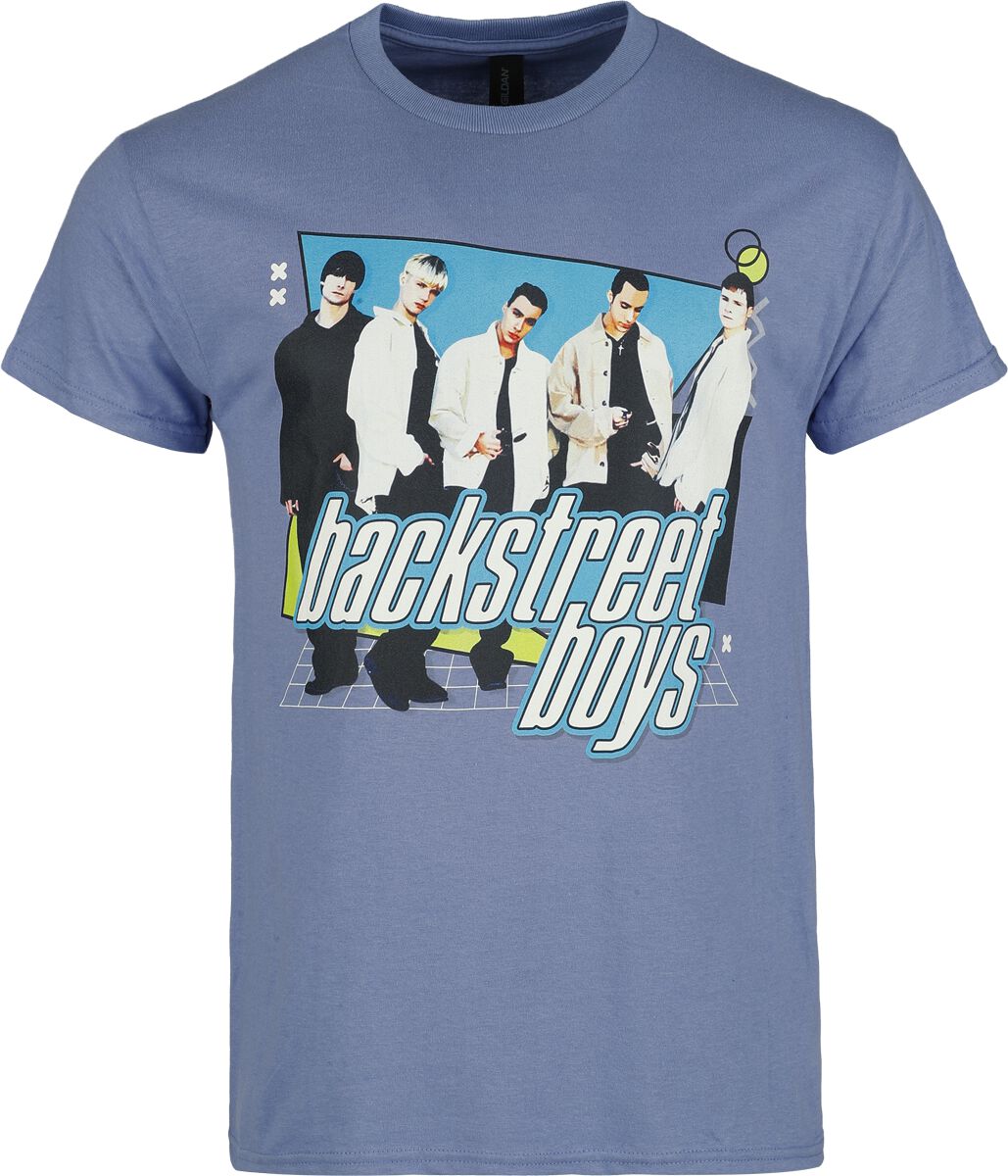 T-Shirt - 90's Pop Grid - S bis 3XL - für Männer - Größe XL - lila - Lizenziertes Merchandise! - Männer - male