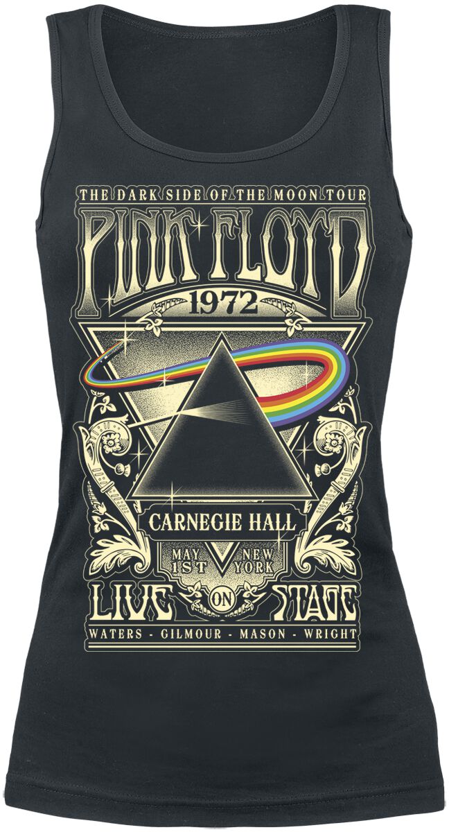Top de Pink Floyd - The Dark Side Of The Moon - Live On Stage 1972 - S à XXL - pour Femme - noir