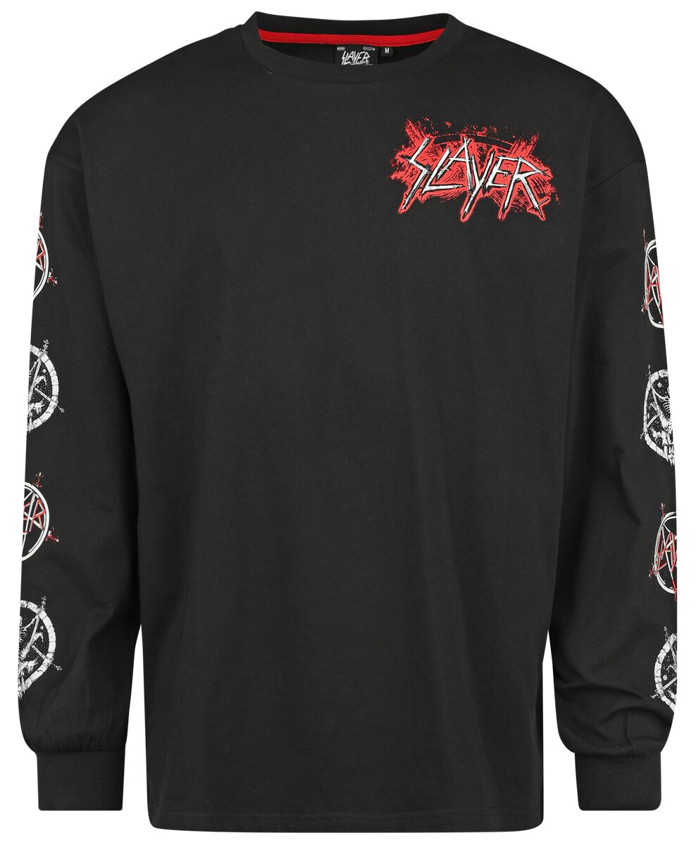Levně Slayer EMP Signature Collection - Oversize Tričko s dlouhým rukávem černá