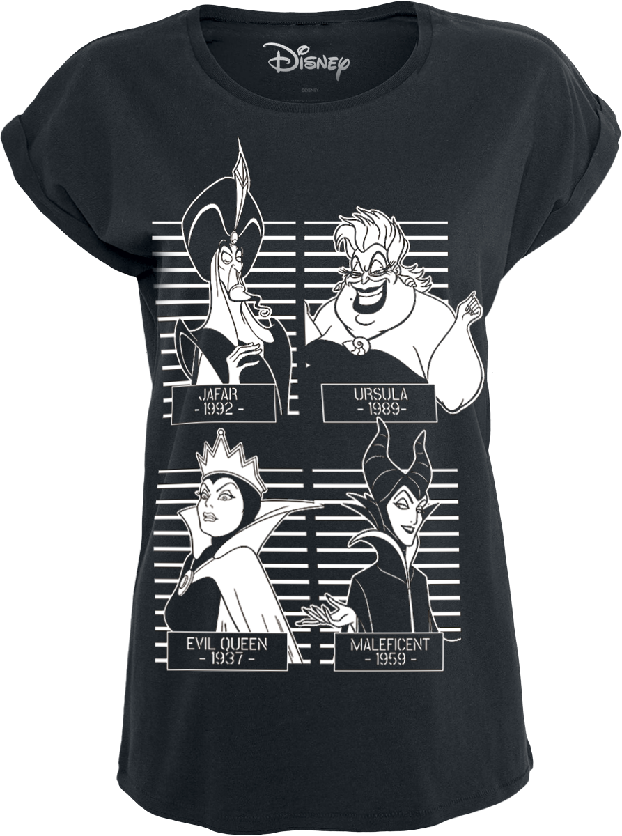 Disney Villains - Mugshot - Girls shirt - black image