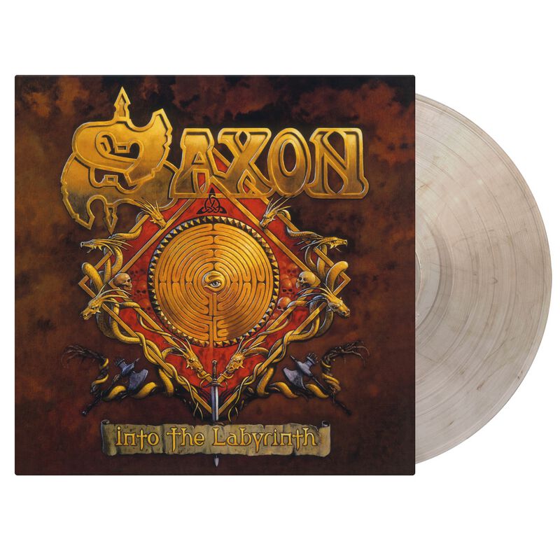 Saxon - Into The Labyrinth Ltd. Crystal Clear/Black - Marbled Vinyl-image