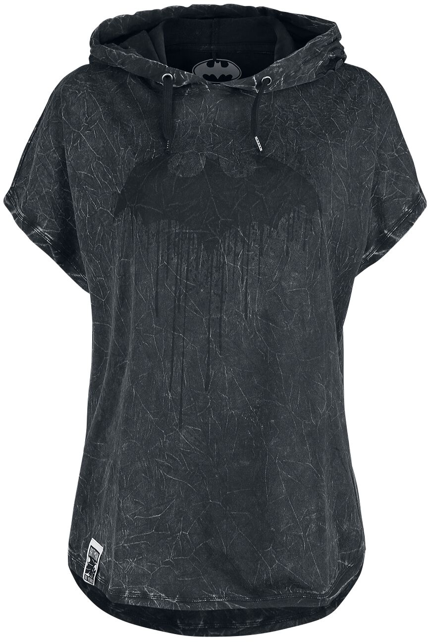T-Shirt Manches courtes de Batman - Bat-Logo - S à 5XL - pour Femme - gris foncé