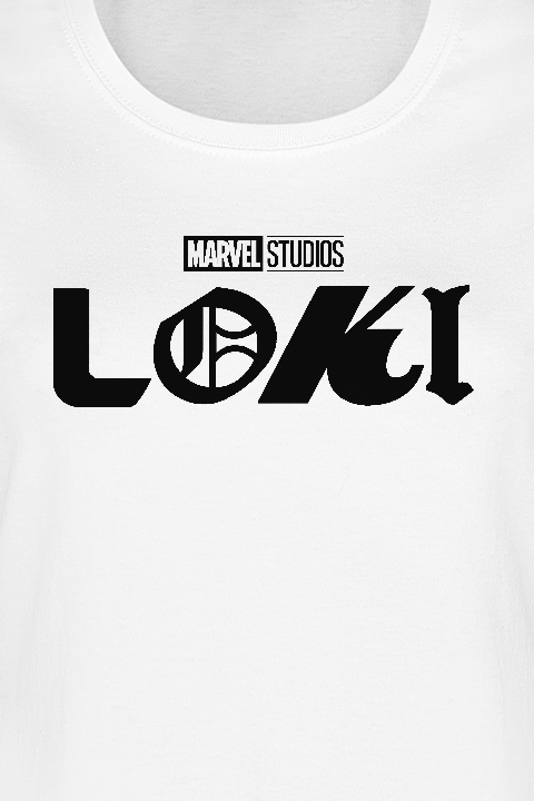 Loki Logo T-Shirt weiß