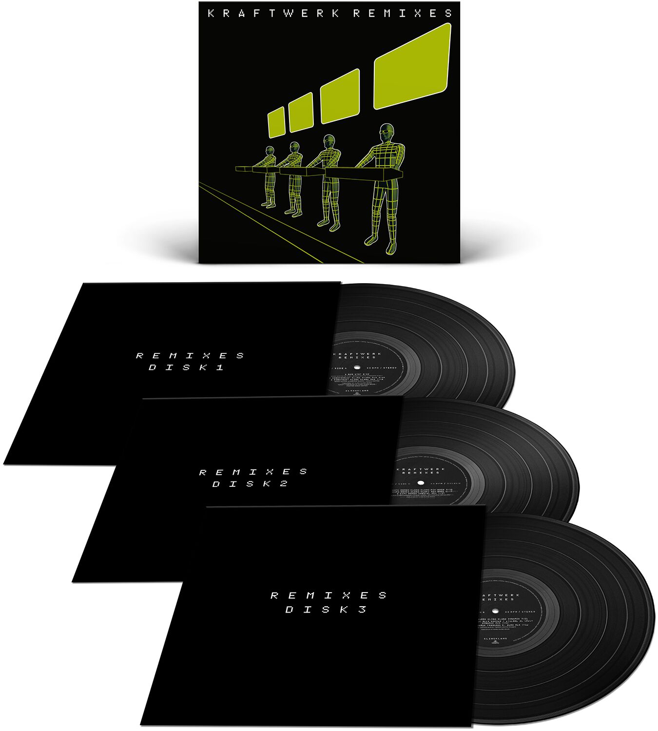 Image of Kraftwerk Remixes 3-LP Standard