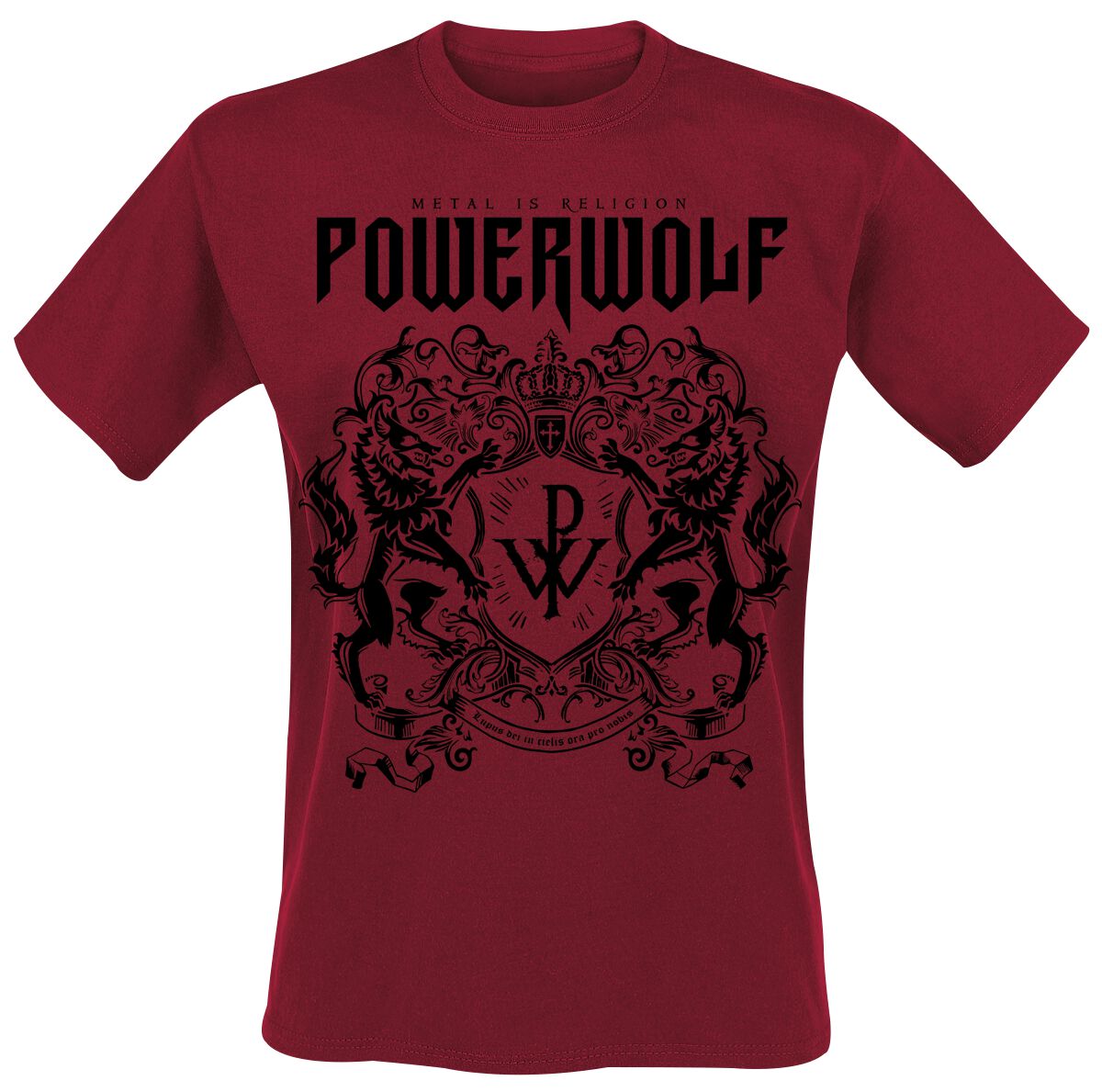 T-Shirt Manches courtes de Powerwolf - Logo (red) - S à XXL - pour Homme - rouge