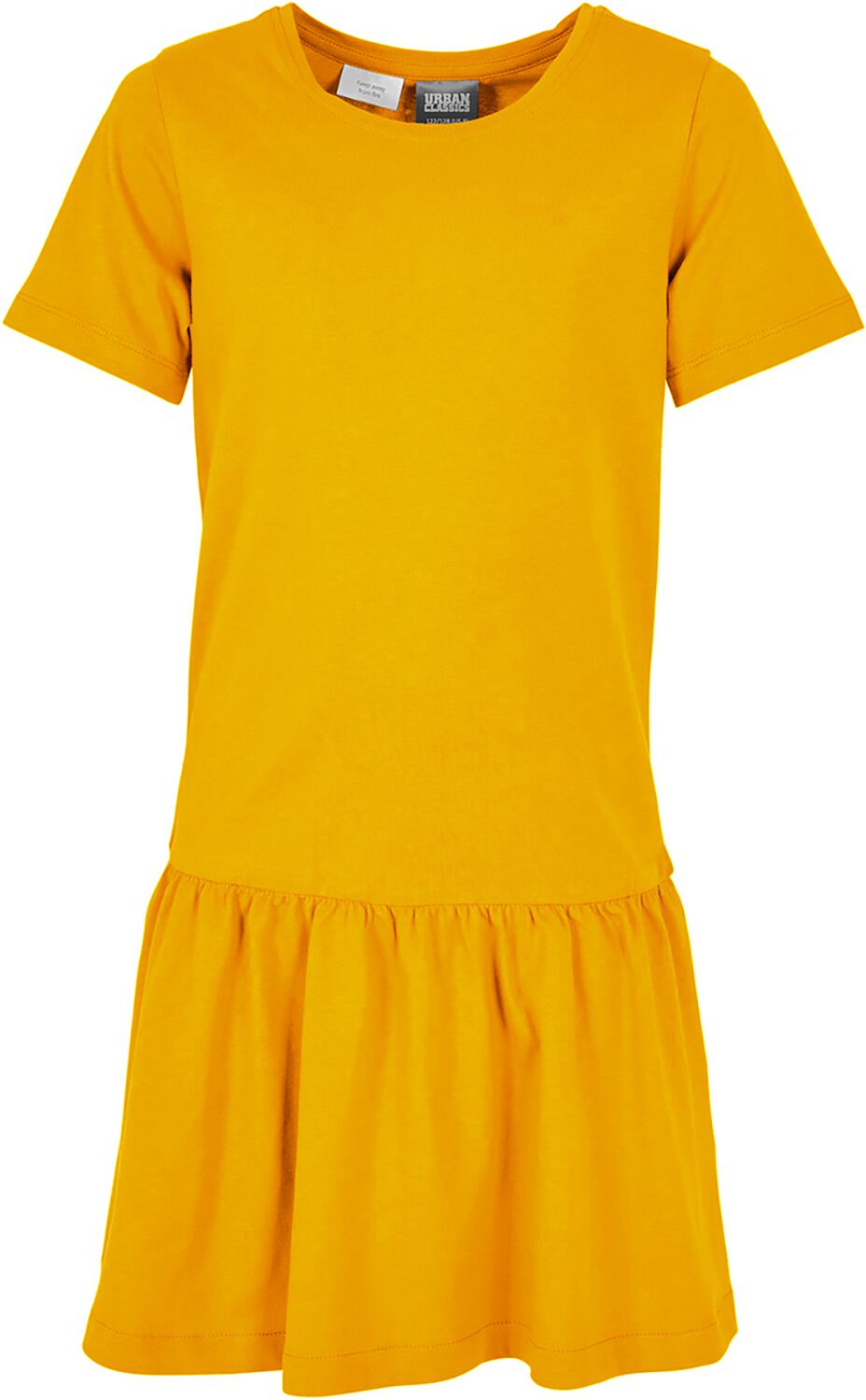 Girl Valance Tee Dress Kleid gelb von Urban Classics
