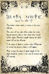 Rules, Death Note, Poster