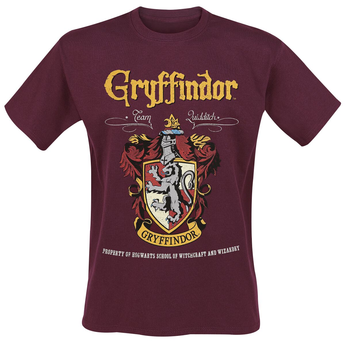 T-Shirt Manches courtes de Harry Potter - Gryffondor - S - pour Homme - rouge