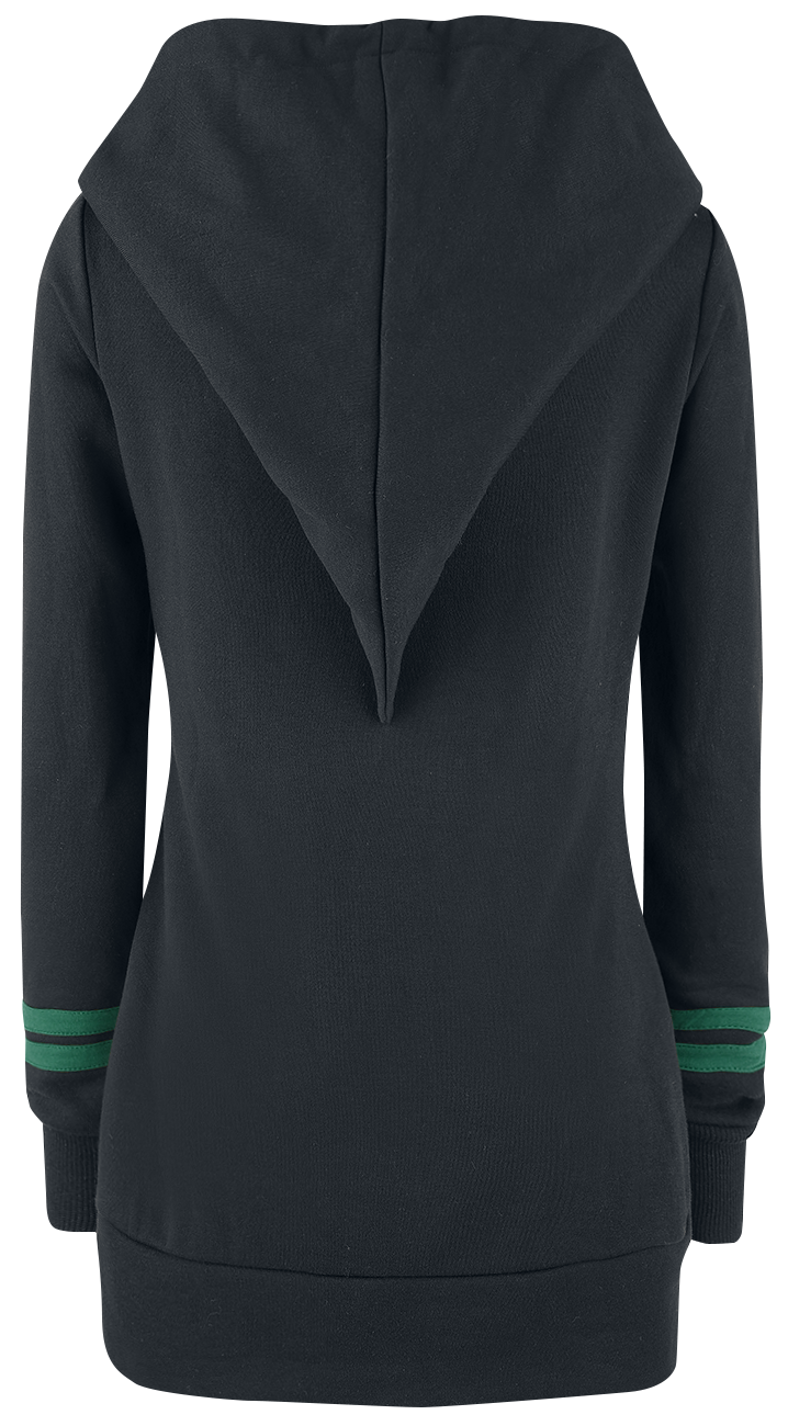 Harry Potter Slytherin Kapuzenjacke schwarz