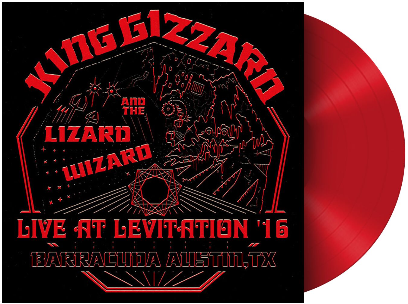 King Gizzard & The Lizard Wizard Live at Levitation '16 LP coloured