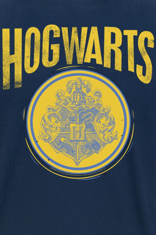 Große Größen Männer Hogwarts Crest Distressed | Harry Potter T-Shirt