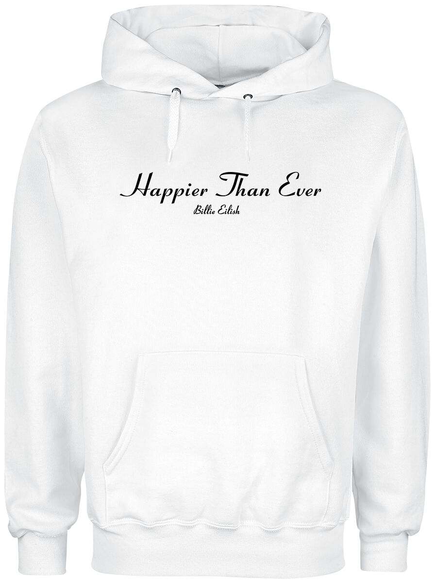 Eilish, Billie Happier Than Ever Hooded sweater white
