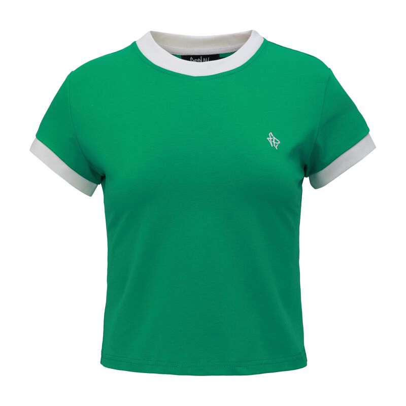 Forplay T-Shirt - Crop T-Shirt Green - S bis XXL - für Damen - Größe XXL - grün