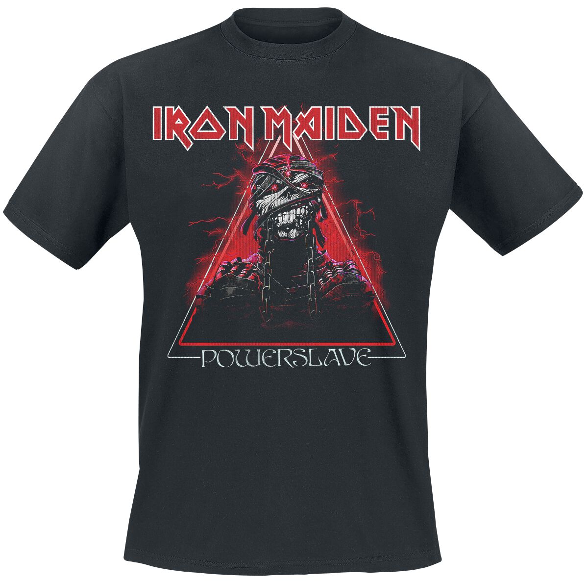 Image of Iron Maiden Mummy Triangle T-Shirt schwarz