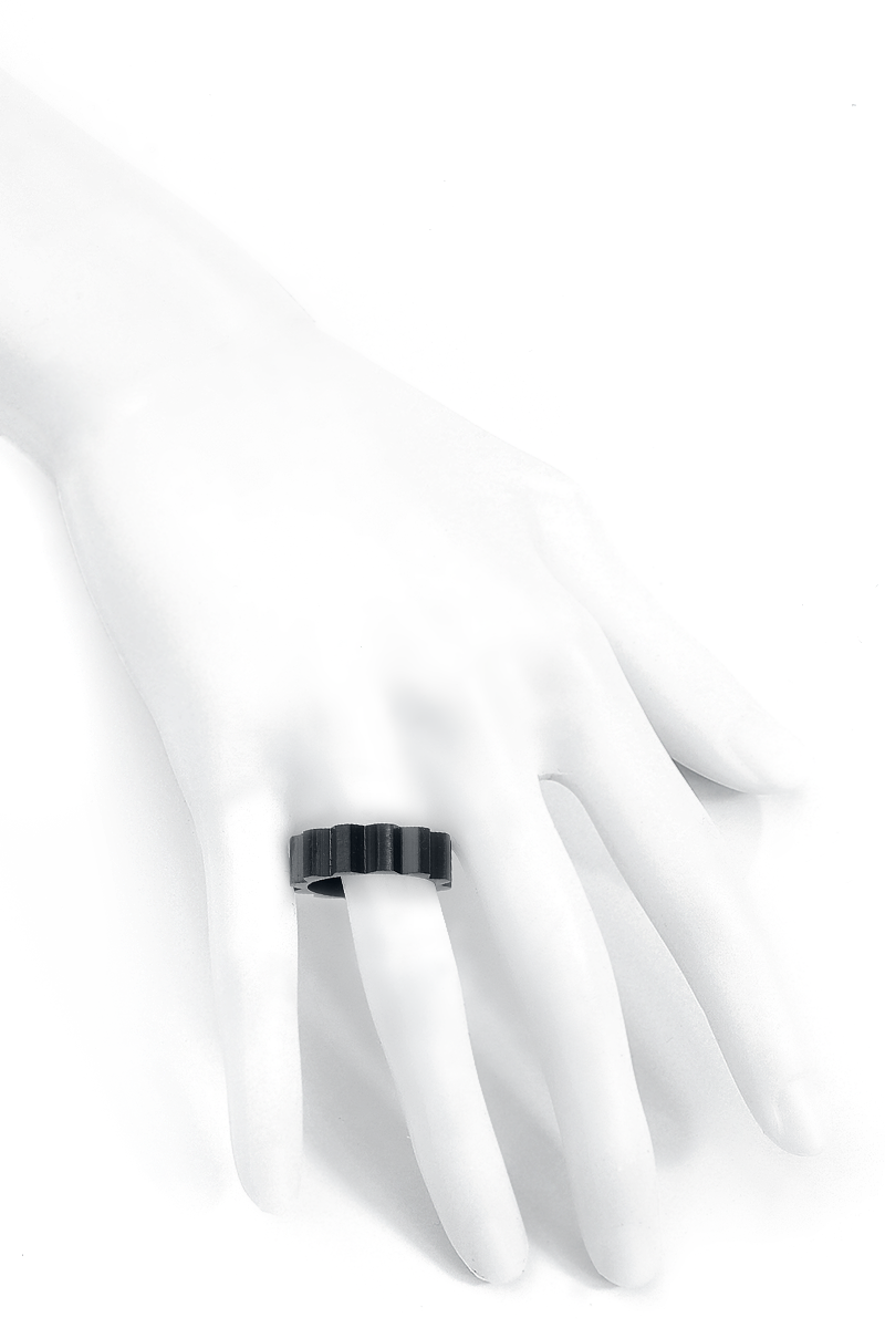 etNox Zahnrad Ring schwarz