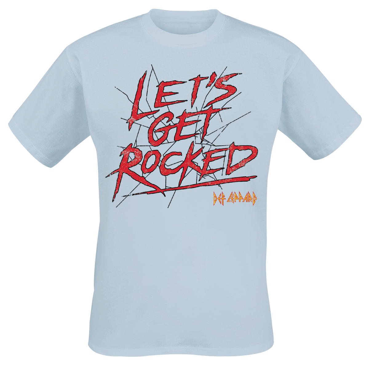 Def Leppard - Let's Get Rocked - T-Shirt - light blue image